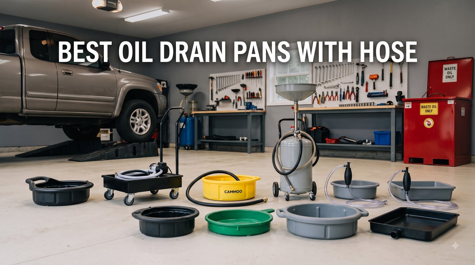best oil drain pans with hose