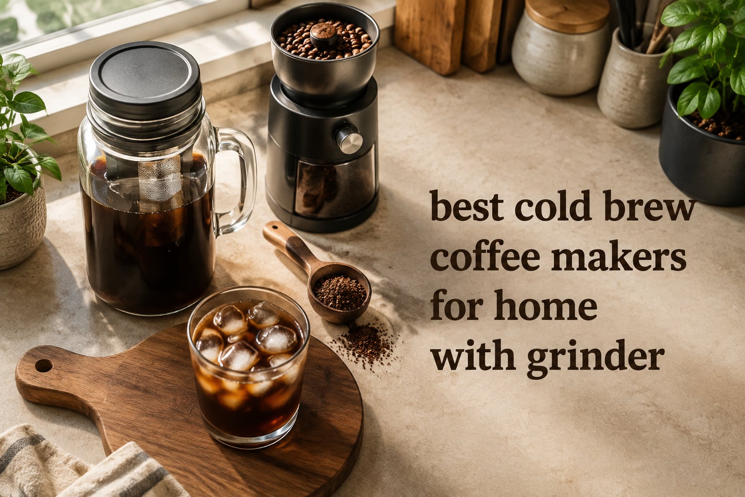 best cold brew coffee makers for home with grinder