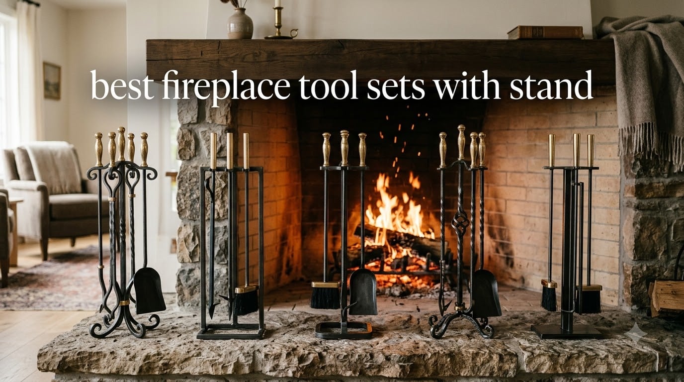 best fireplace tool sets with stand