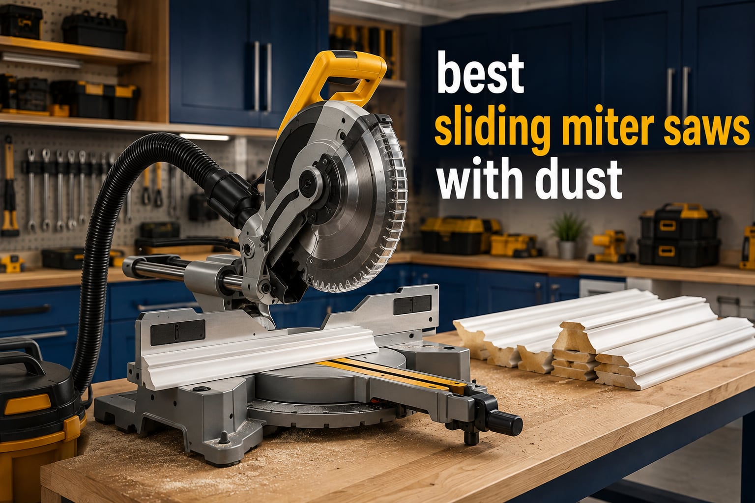 best sliding miter saws with dust