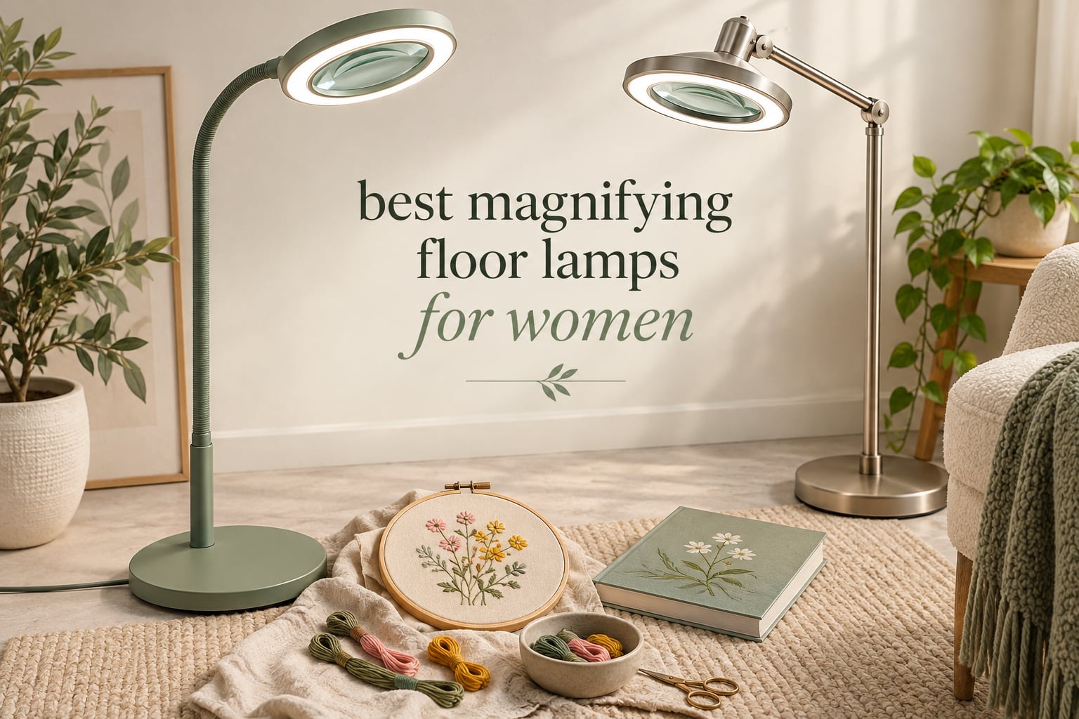 best magnifying floor lamps for women