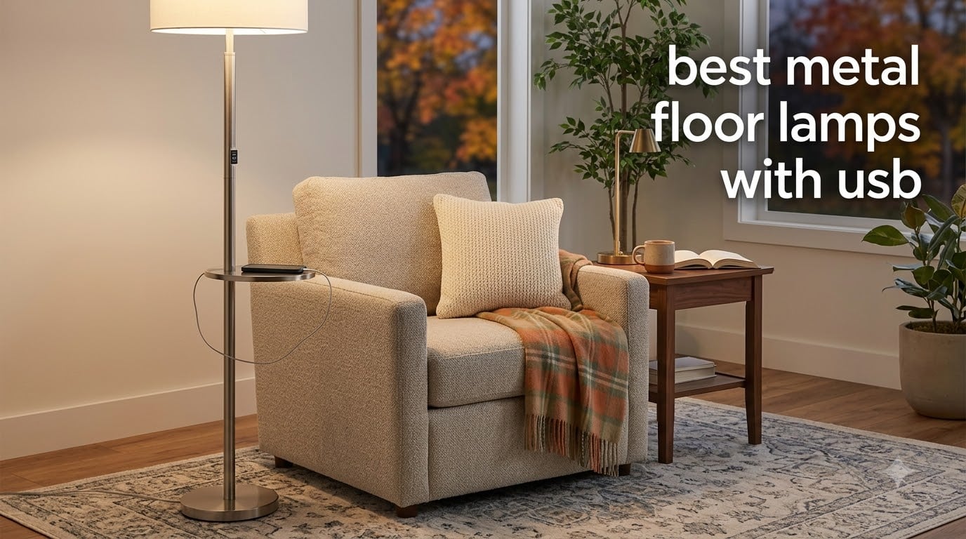 best metal floor lamps with usb